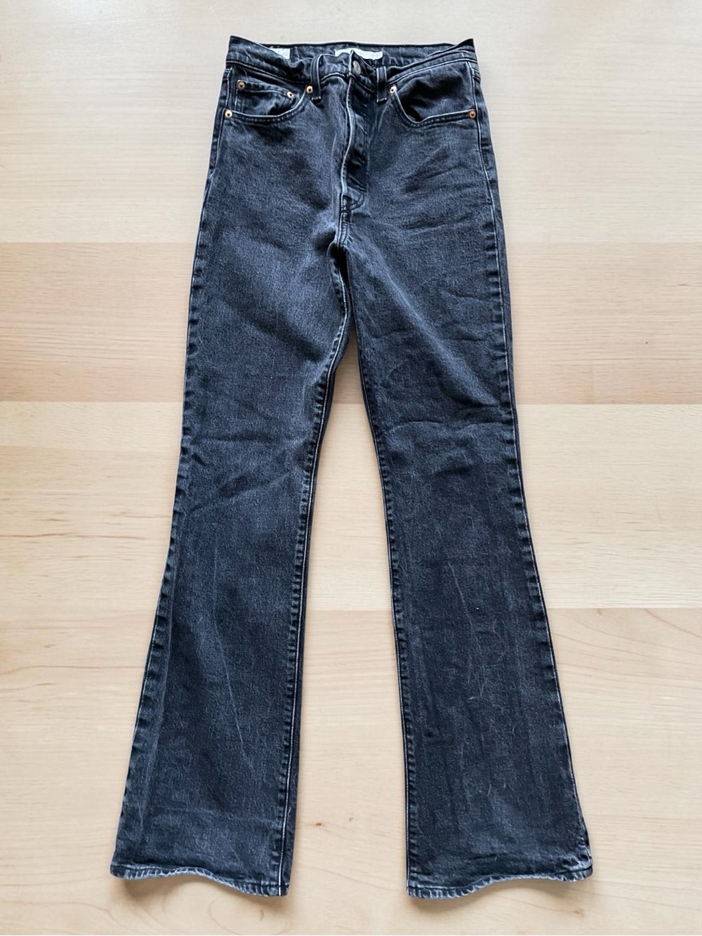 Levi's Women’s Ribcage Boot-Cut Black Jeans Size 27